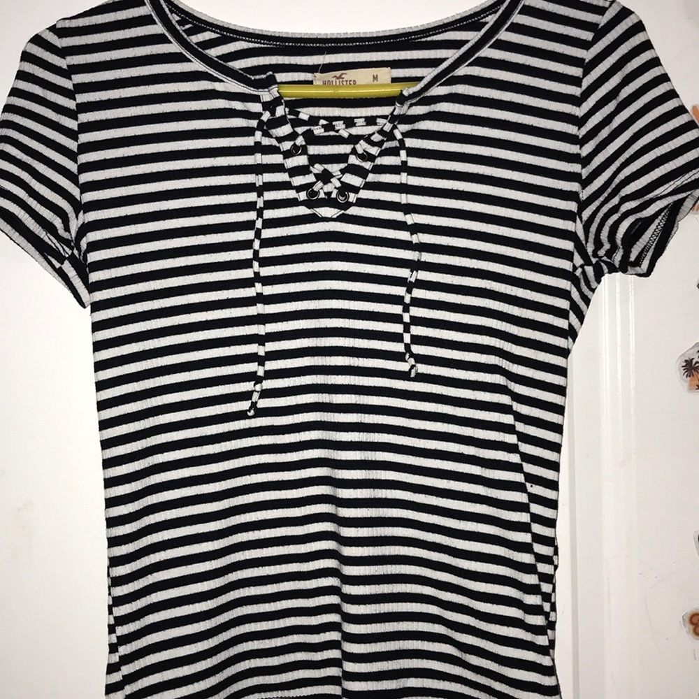 Black and white striped shirt